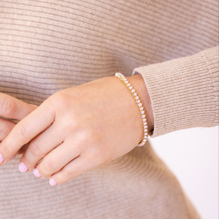 Isabella Opal Blush Tennis Bracelet