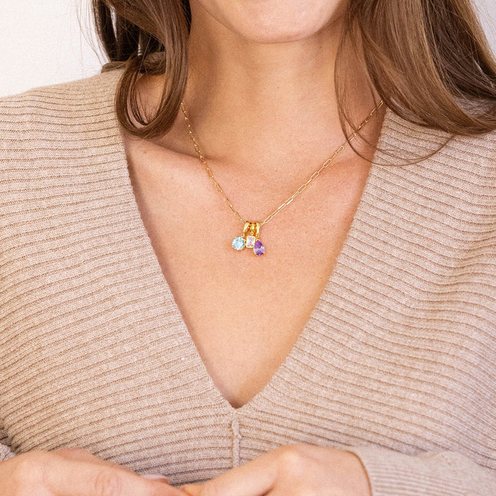 Colette Birthstone Stacking Necklace