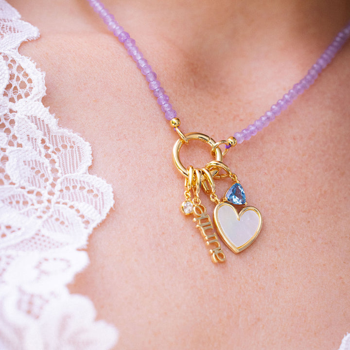 Build Your Own Natalie Birthstone Charm Necklace