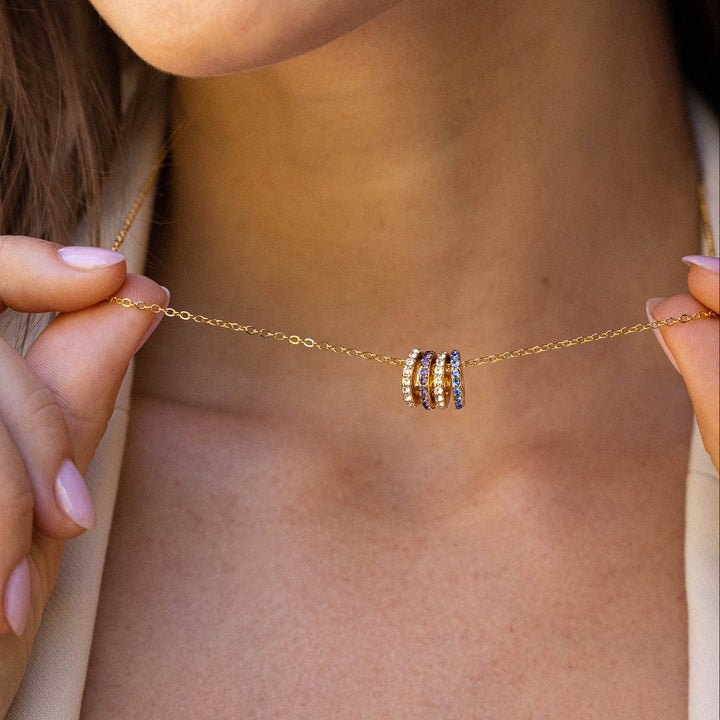 Gaby Birthstone Stacking Necklace
