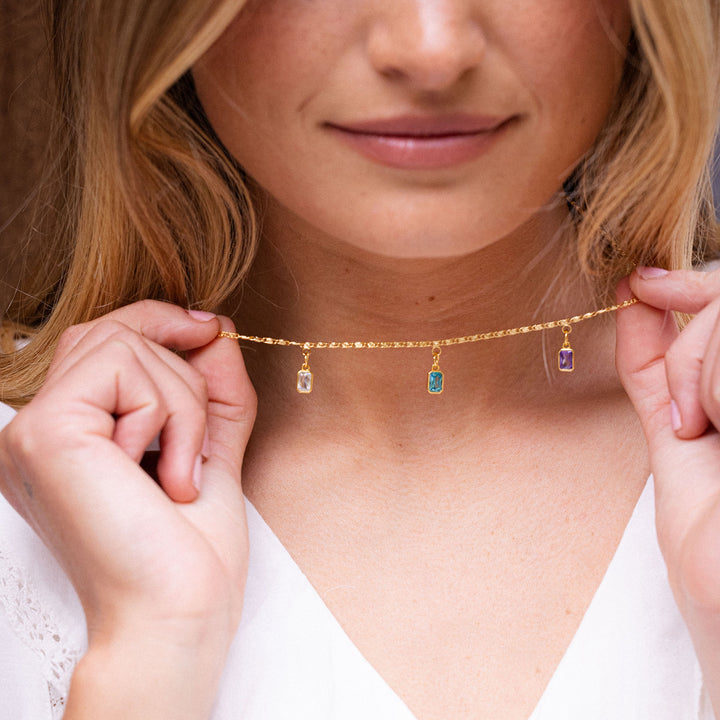 Elizabeth Birthstone Necklace