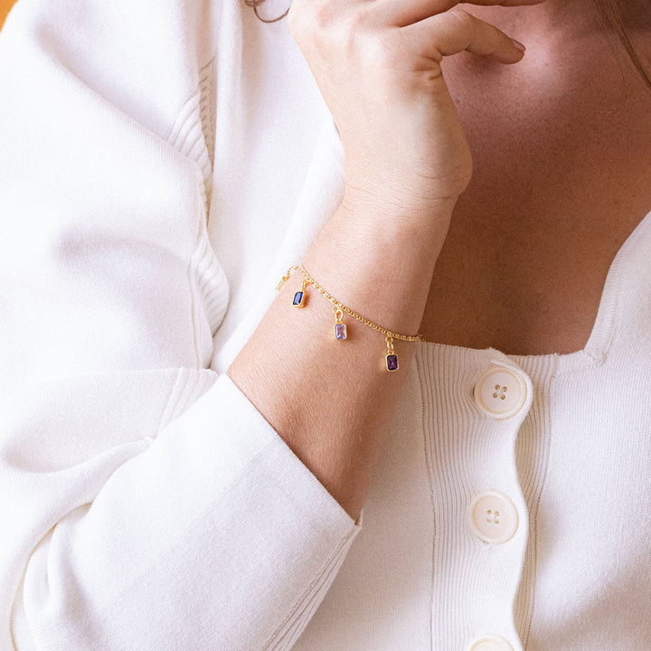 Elizabeth Birthstone Bracelet