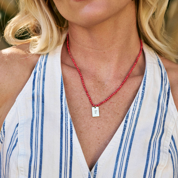 Bennett Tag Charm Necklace