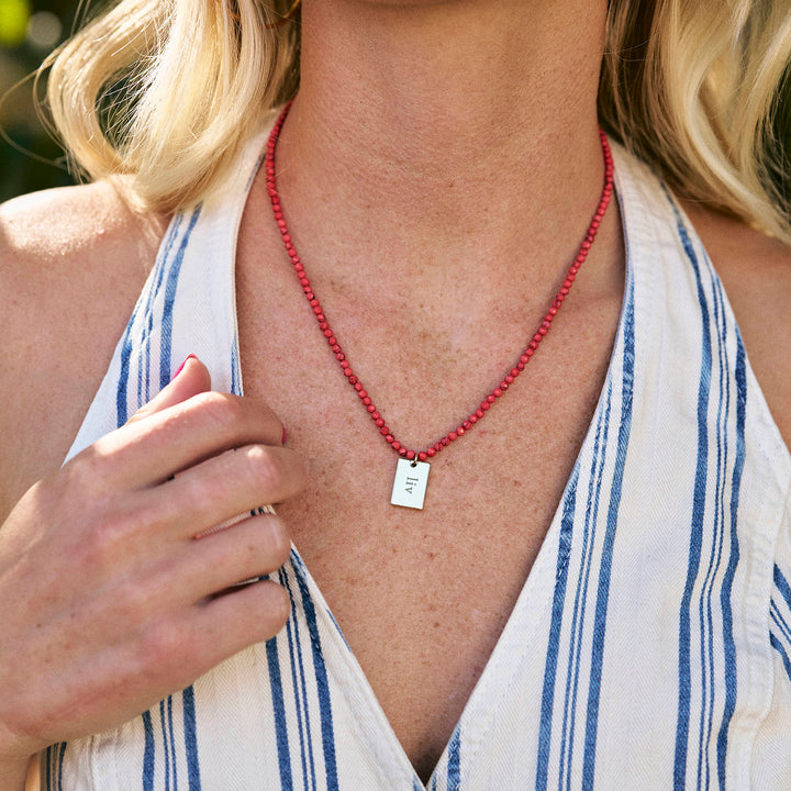 Bennett Tag Charm Necklace