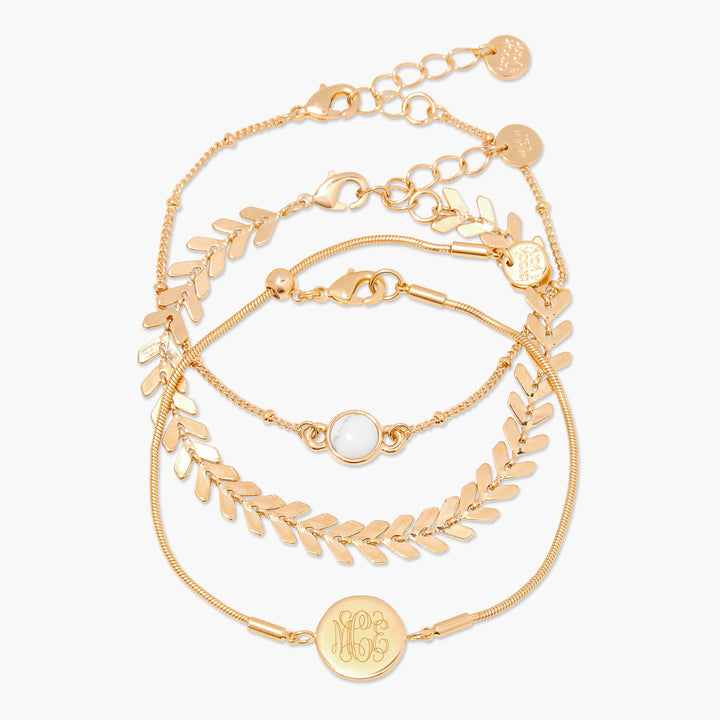 Wren Howlite Bracelet Set