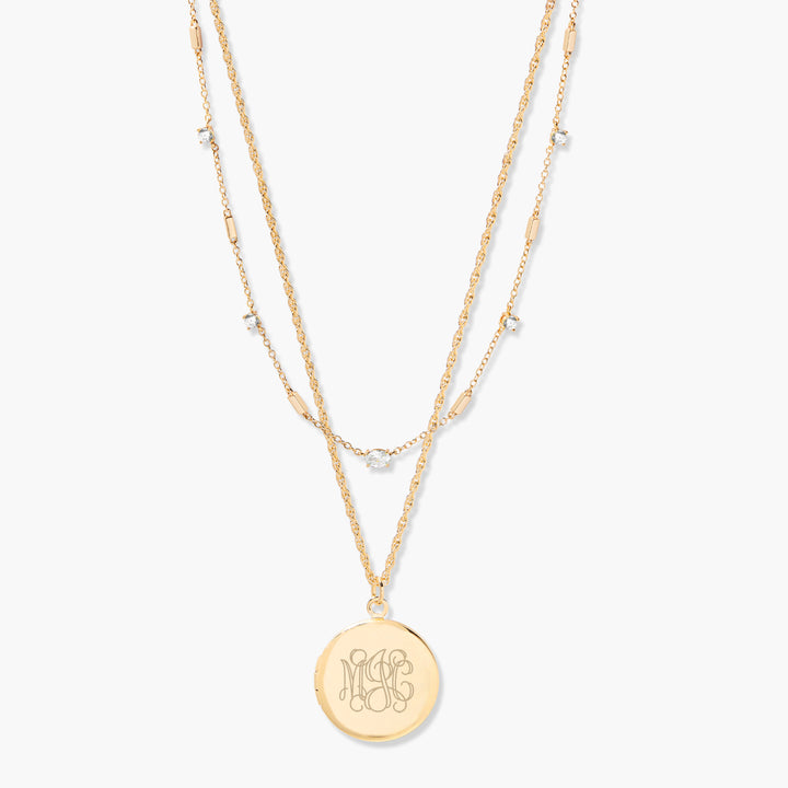 Isla Locket Birthstone Layering Set