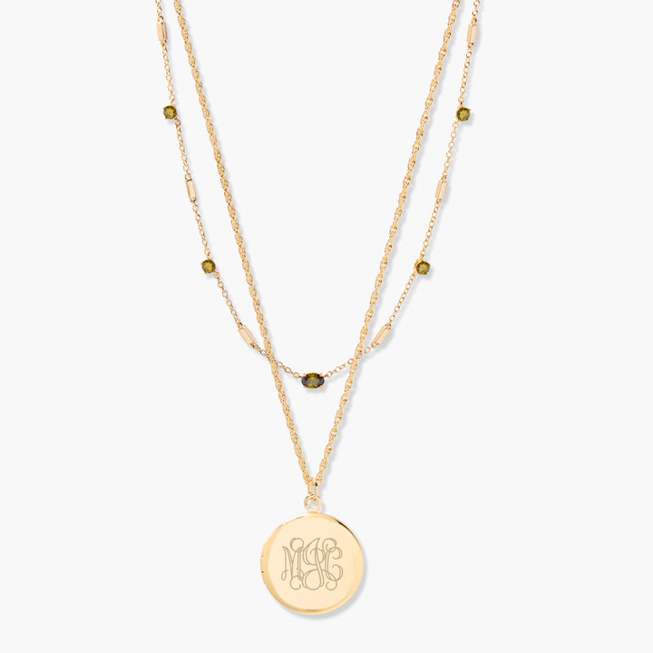 Isla Locket Birthstone Layering Set