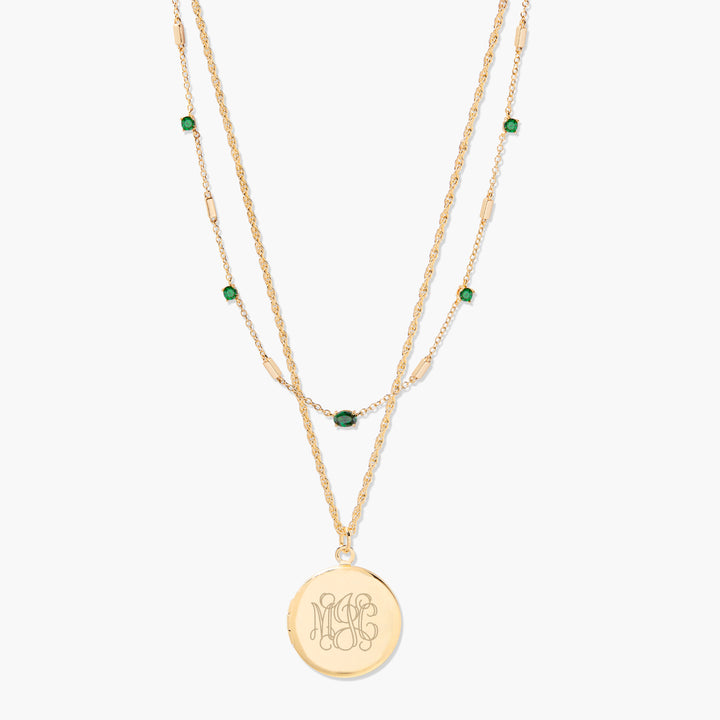 Isla Locket Birthstone Layering Set