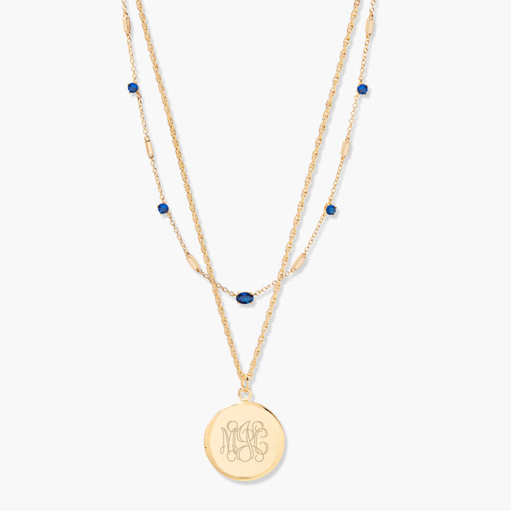 Isla Locket Birthstone Layering Set