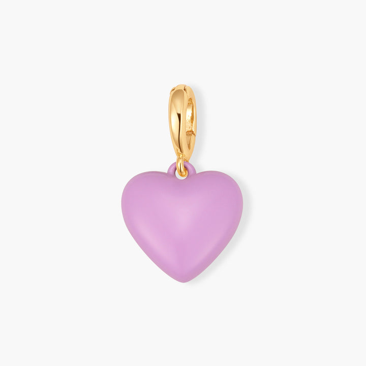 Effie Enamel Puffy Heart Charm