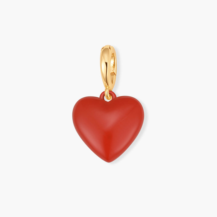 Effie Enamel Puffy Heart Charm