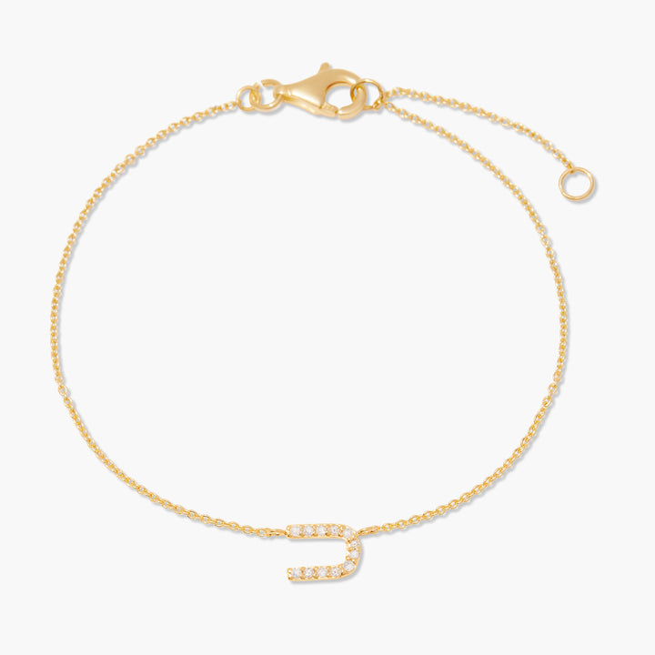 Blaire Diamond Initial Bracelet