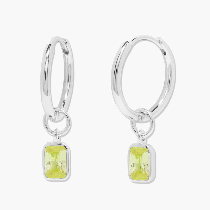 Mackenzie Birthstone Hoops