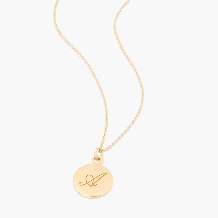 Luna Initial Pendant