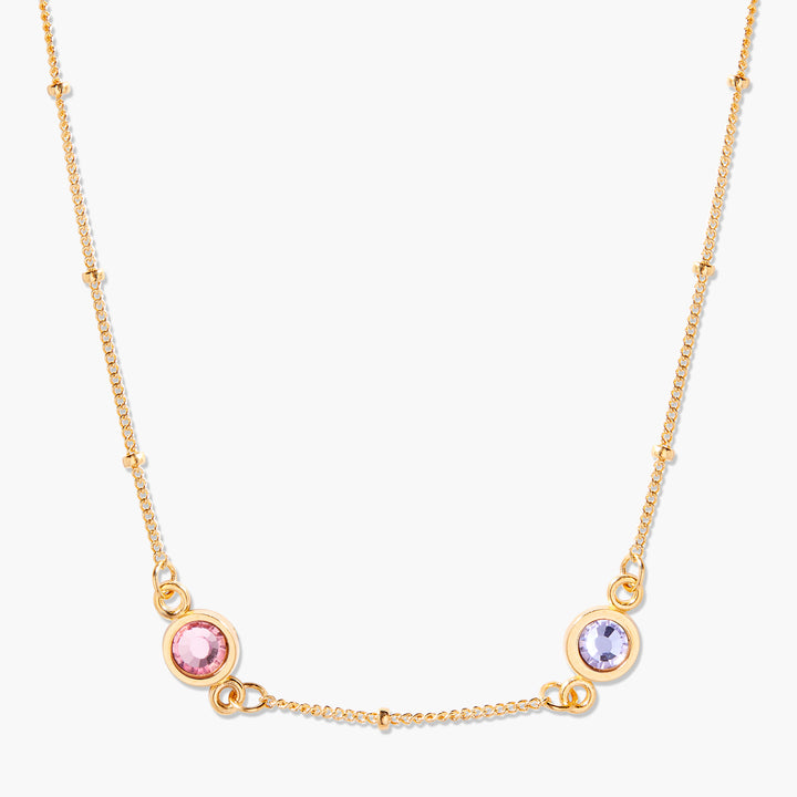 Jules Two Birthstone Necklace