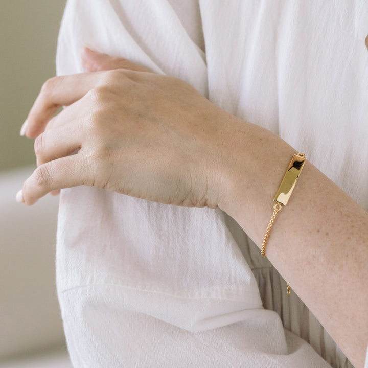 Elena Name Bar Bracelet